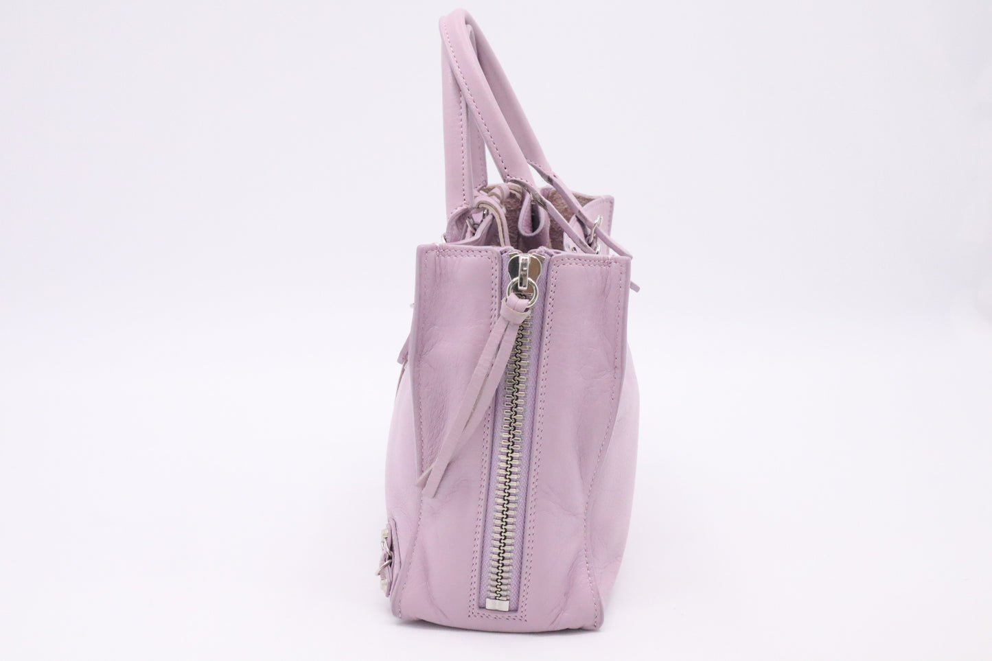Balenciaga Papier Handbag in Lilac Leather