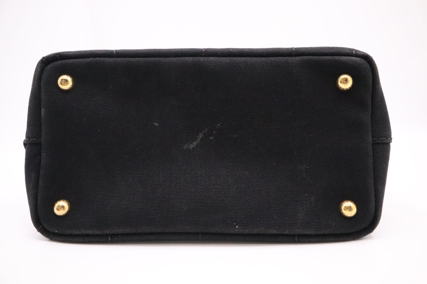 Prada Canapa Small in Black Canvas