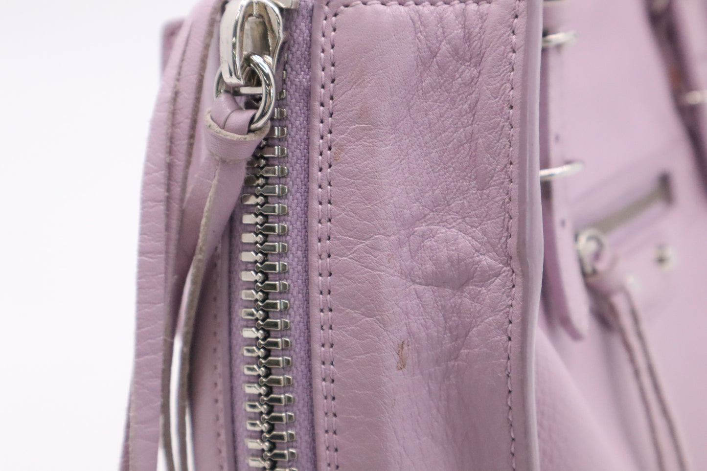 Balenciaga Papier Handbag in Lilac Leather