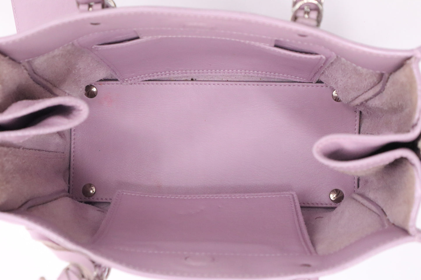 Balenciaga Papier Handbag in Lilac Leather
