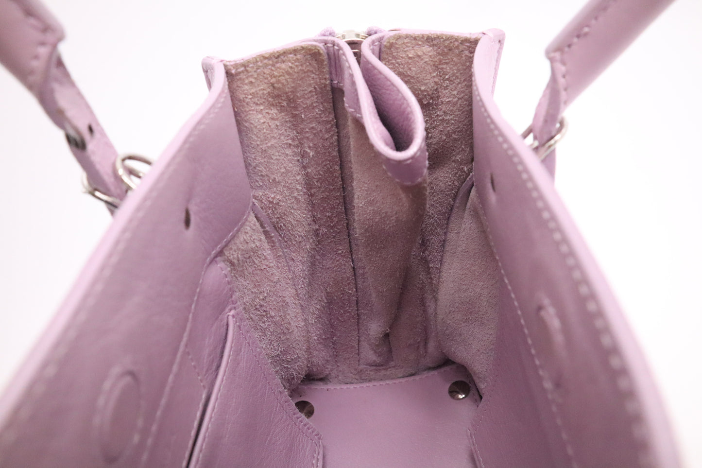 Balenciaga Papier Handbag in Lilac Leather
