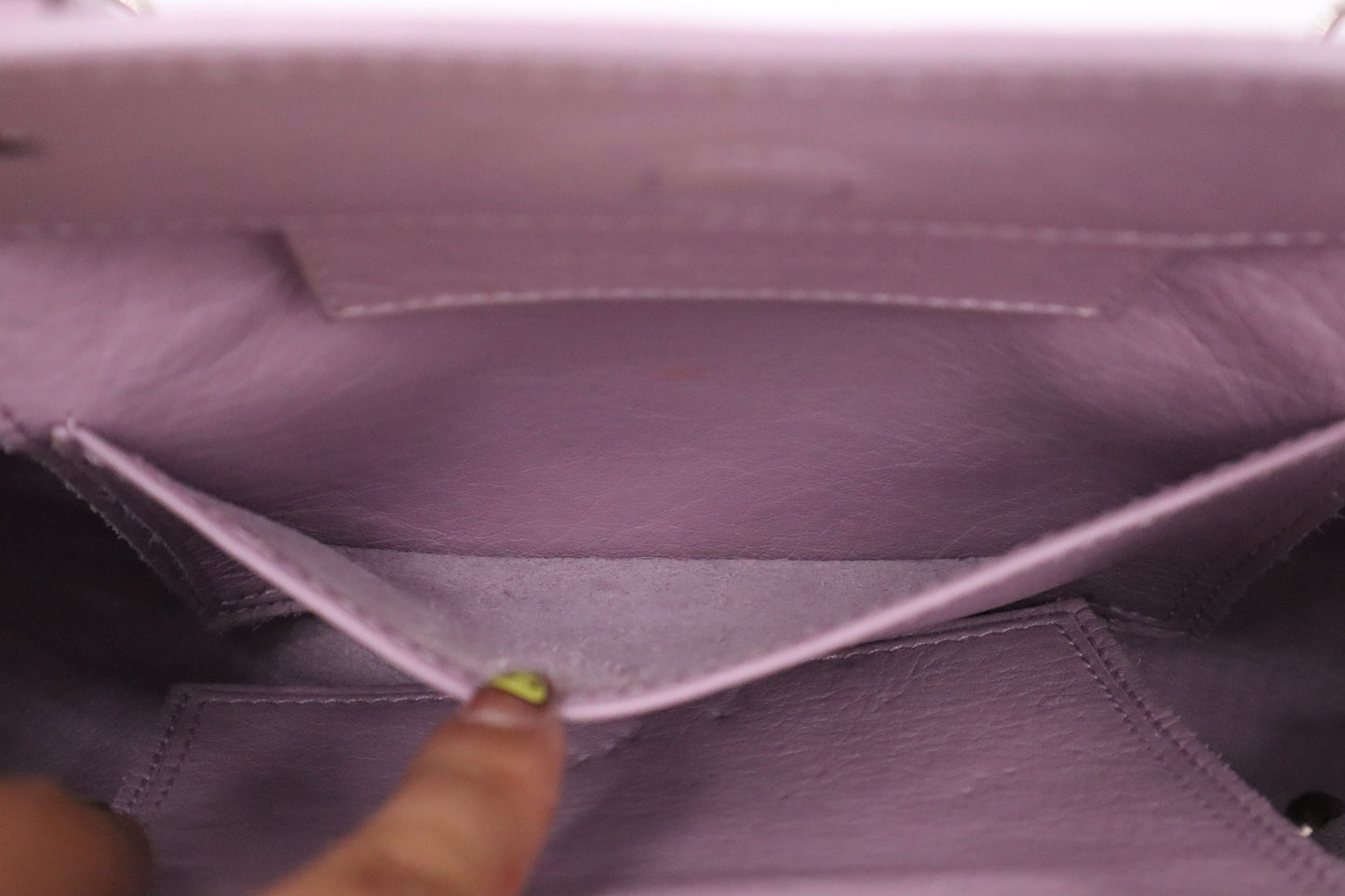 Balenciaga Papier Handbag in Lilac Leather
