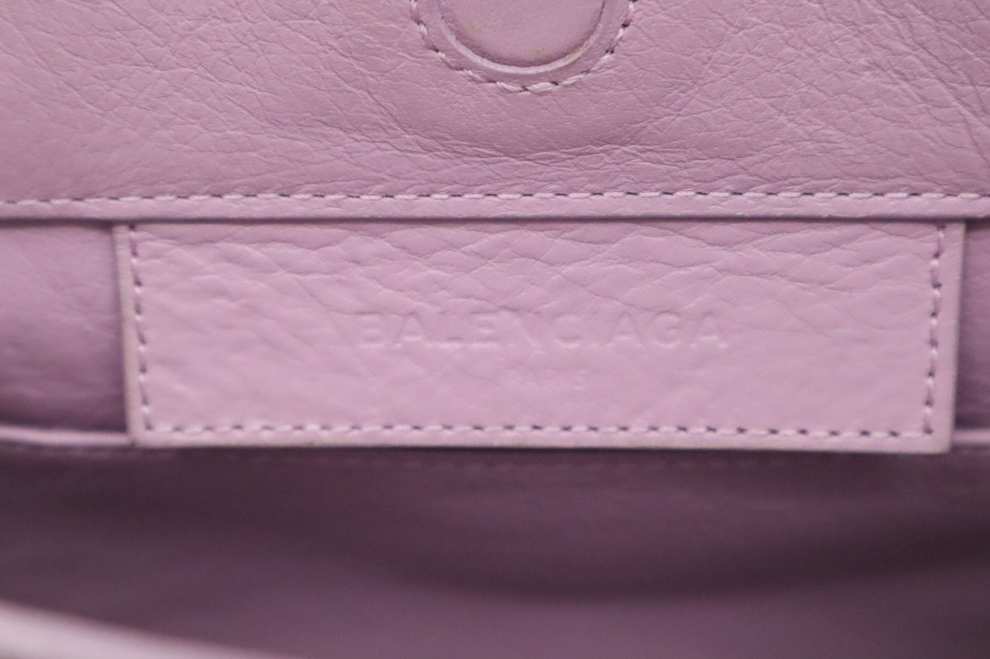 Balenciaga Papier Handbag in Lilac Leather
