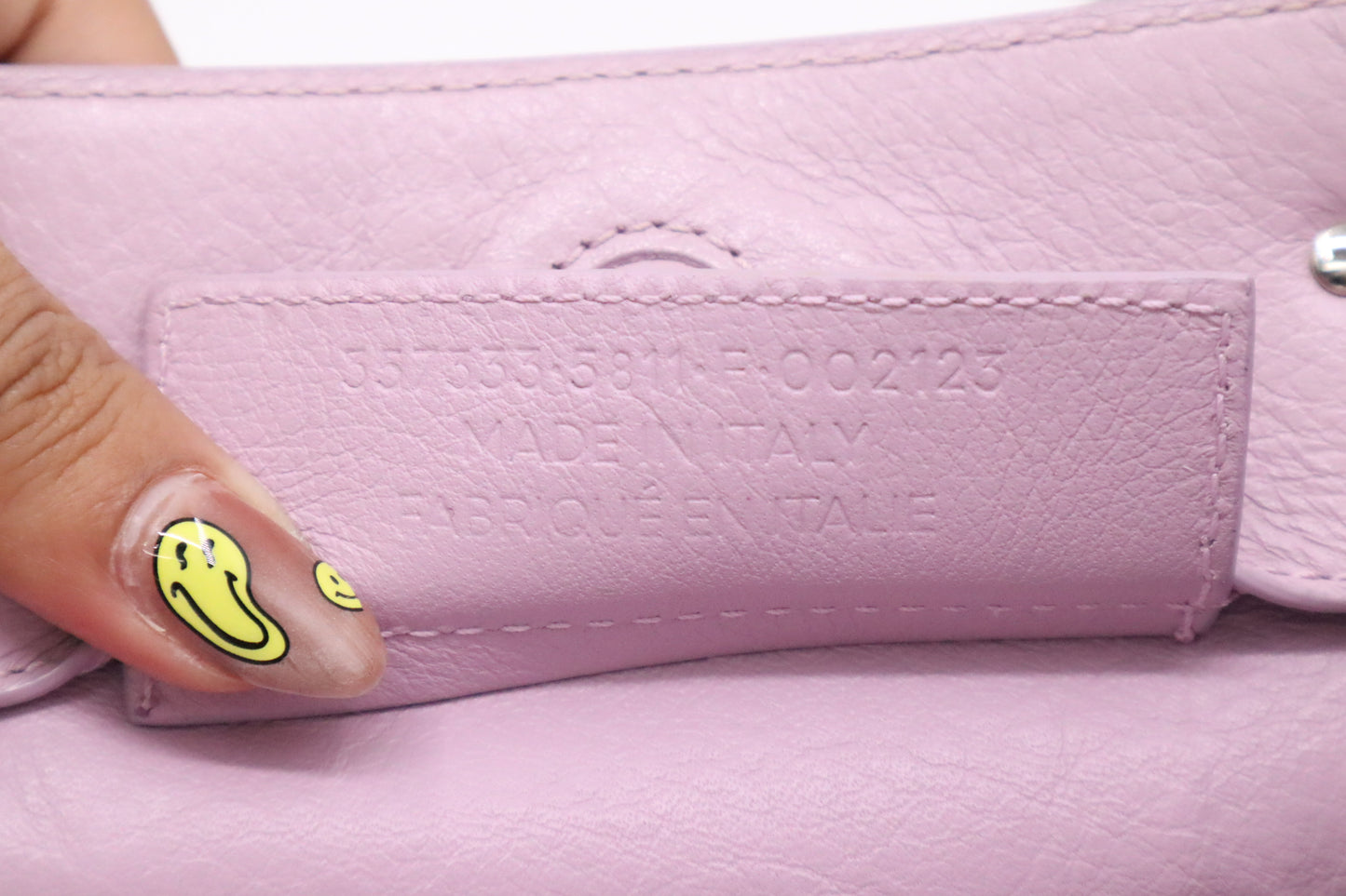Balenciaga Papier Handbag in Lilac Leather