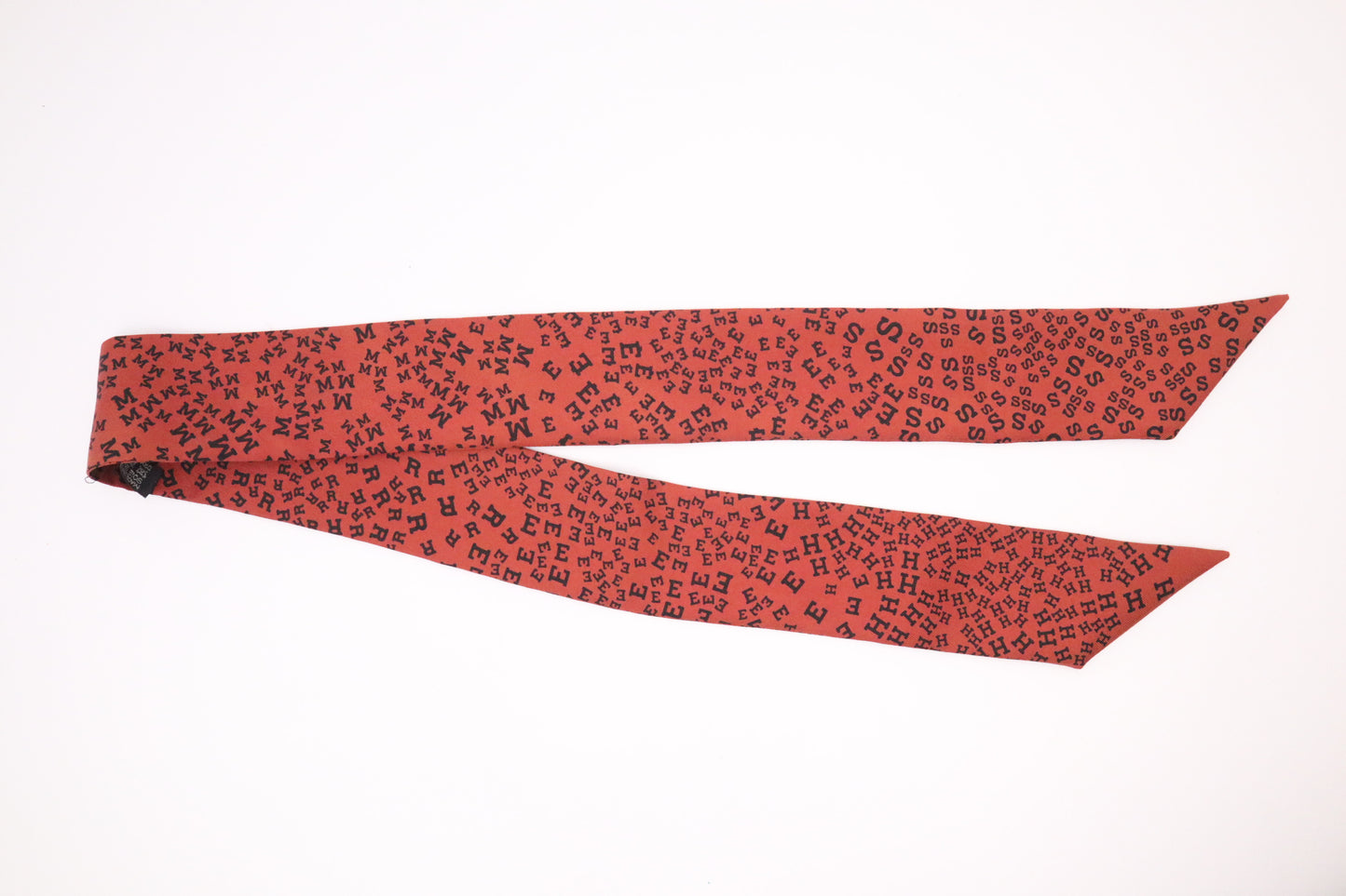 Hermes Twilly in Red Silk