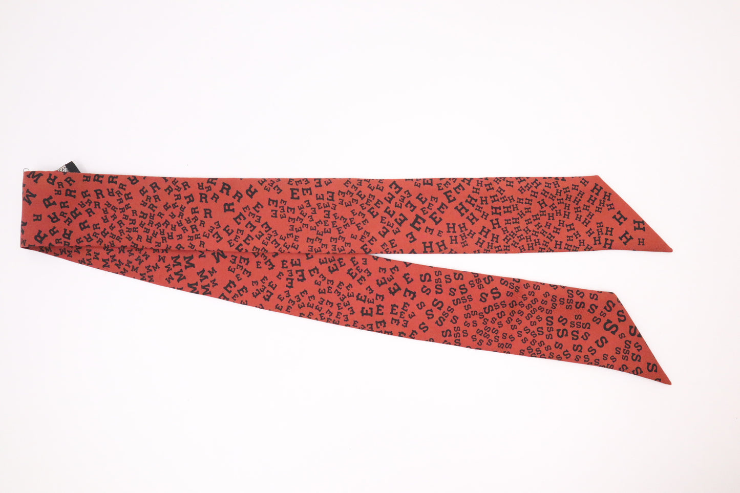 Hermes Twilly in Red Silk