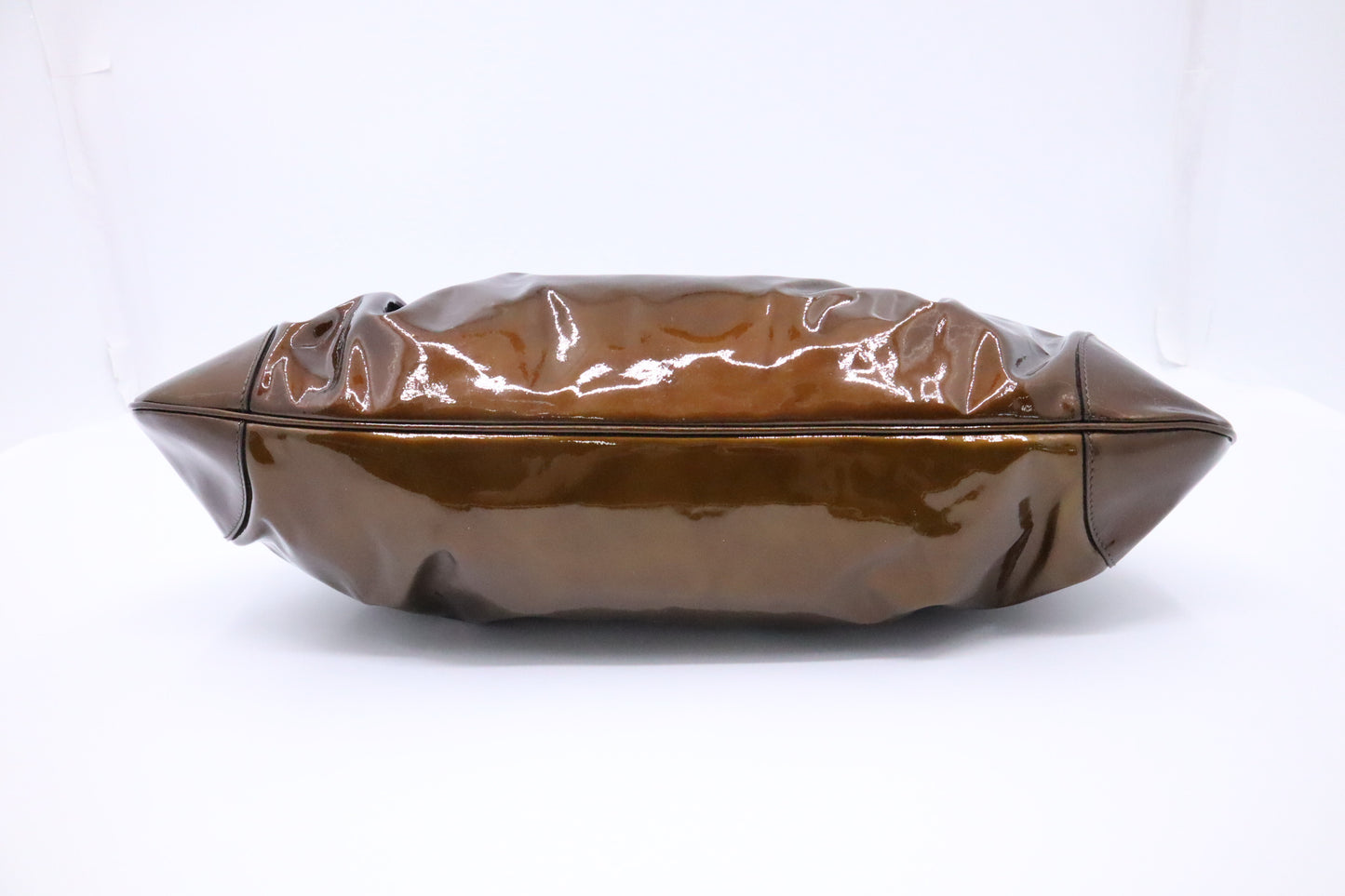 Ferragamo Marisa Handbag in Bronze Patent Leather
