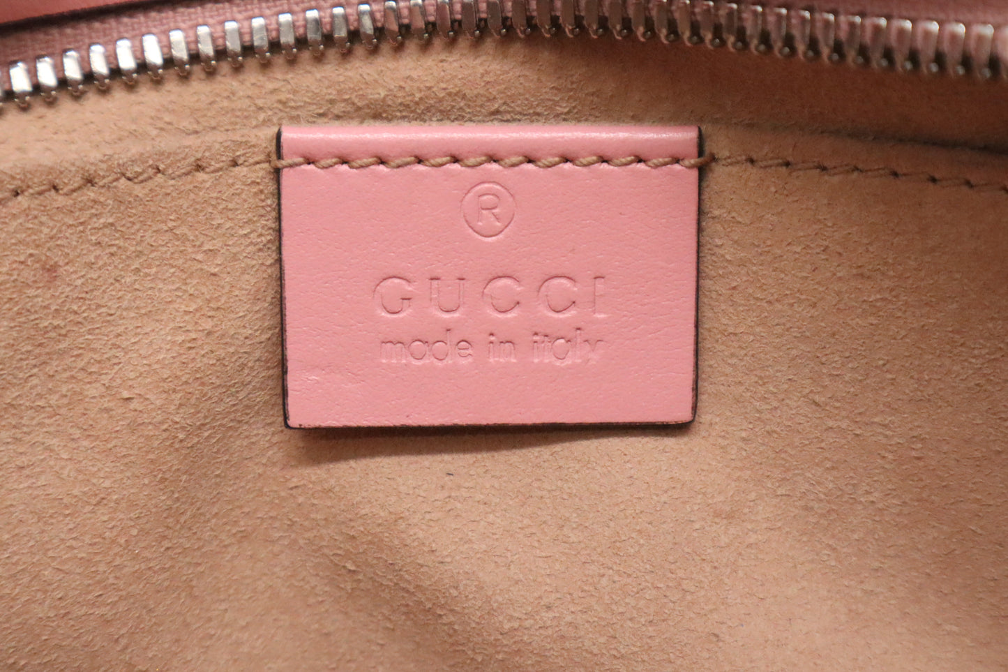 Gucci Marmont Shoulder Bag in Pink Leather