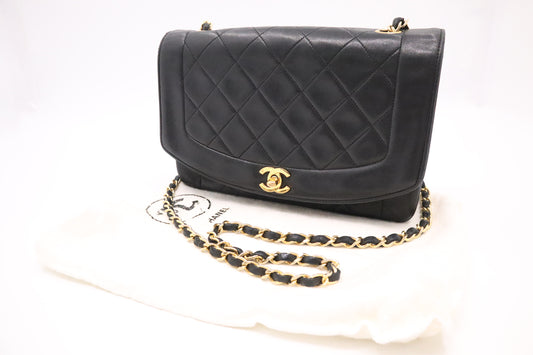 Chanel Diana in Black Leather