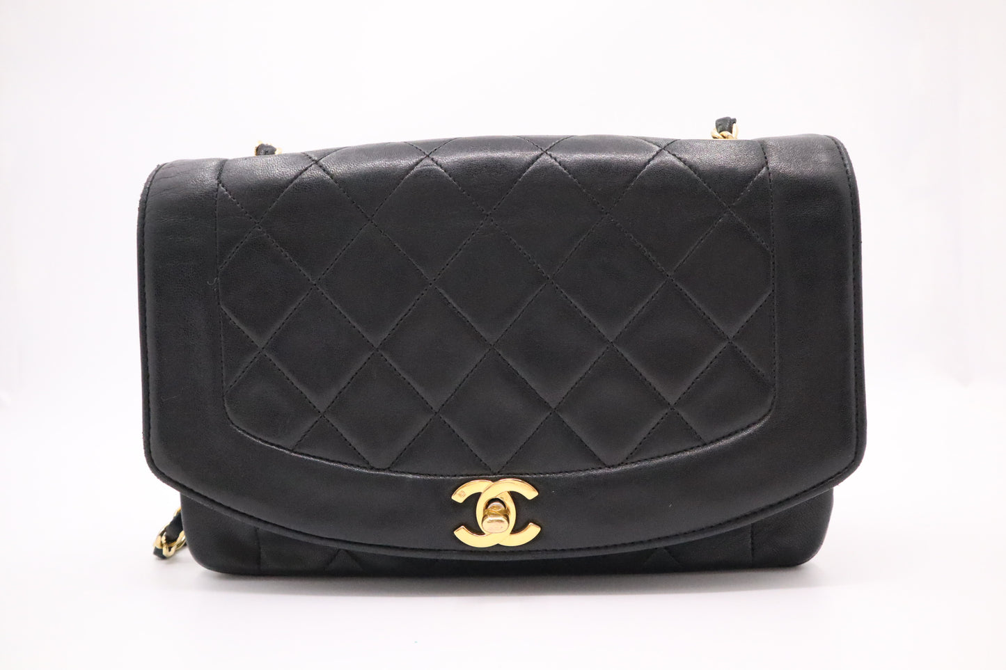 Chanel Diana in Black Leather