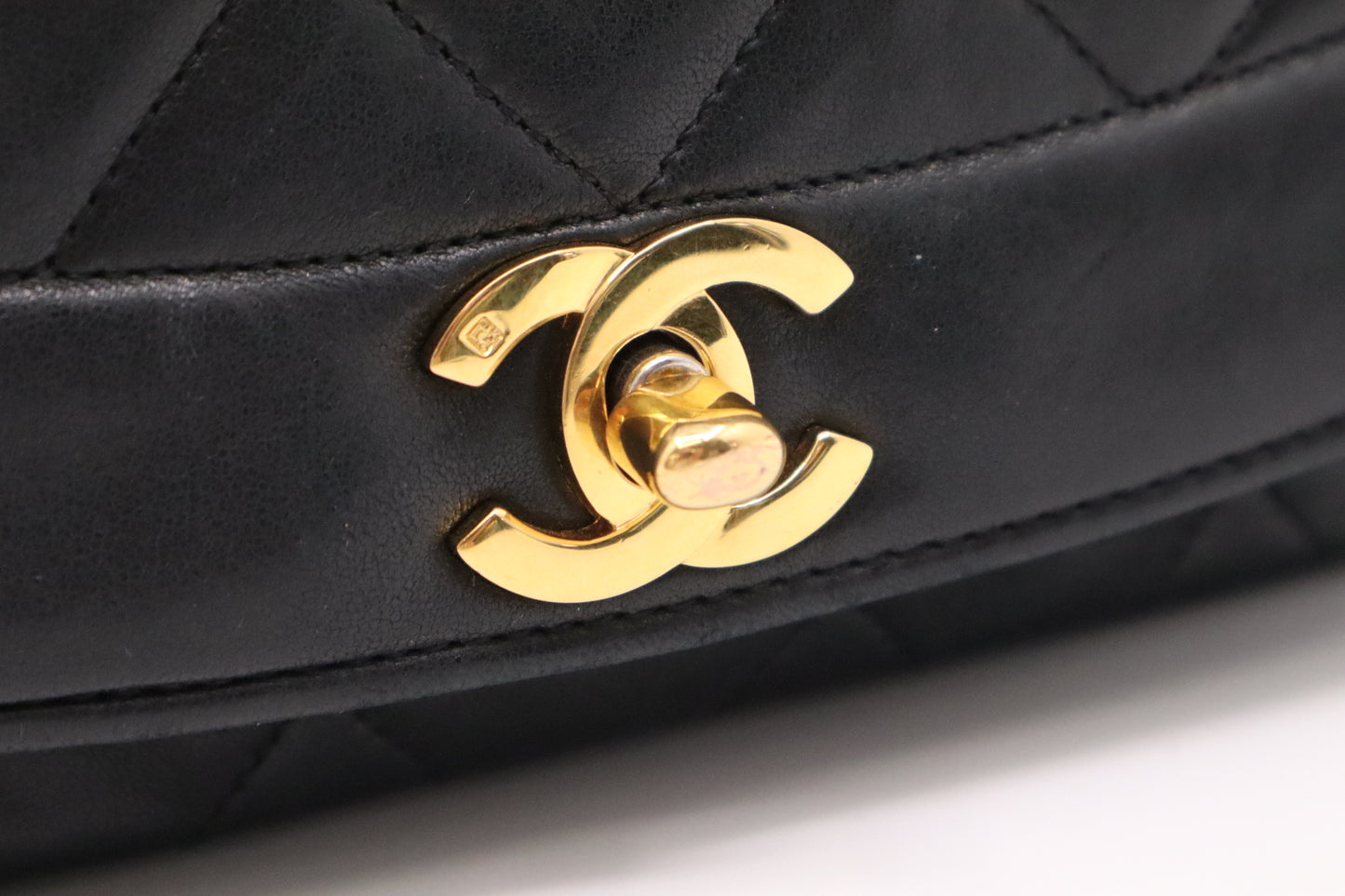 Chanel Diana in Black Leather