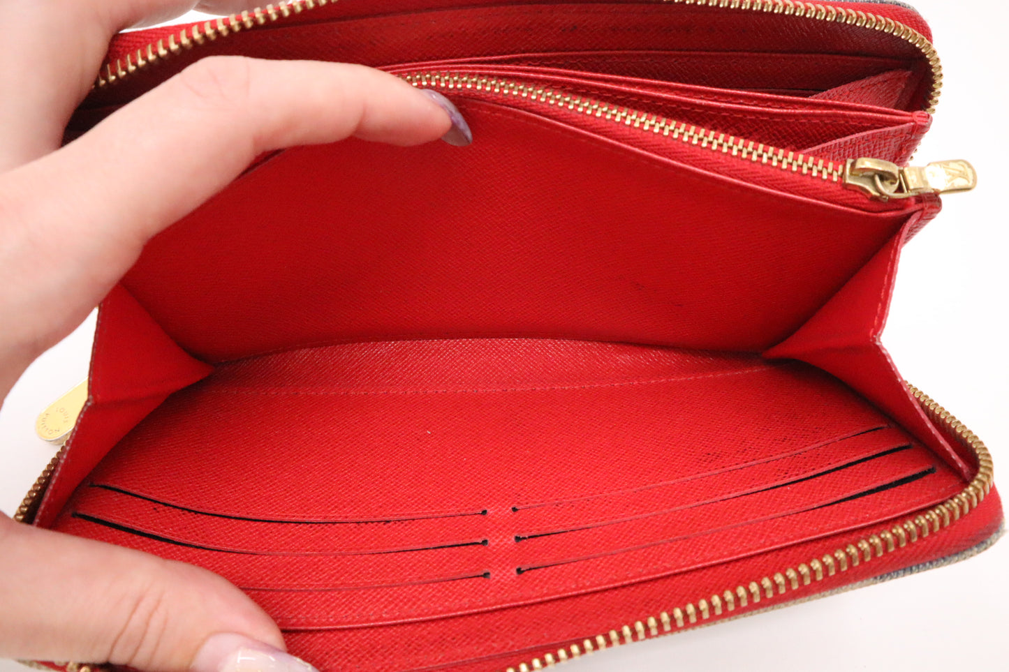 Louis Vuitton Patchwork Long Zippy Wallet in Blue Denim