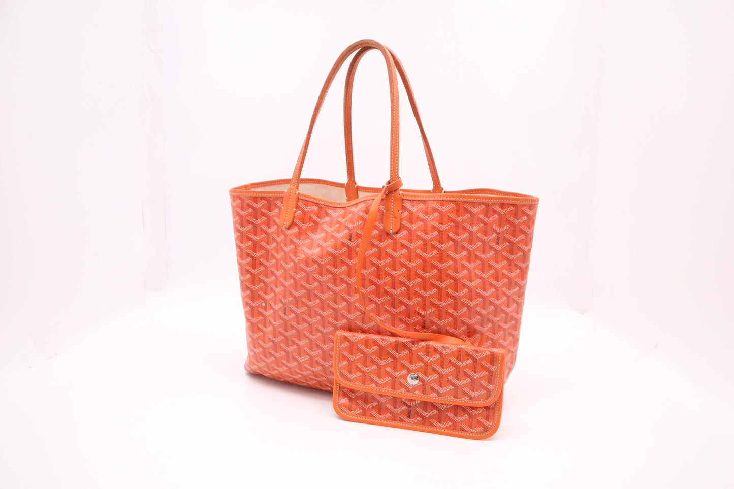 Goyard Saint Louis PM in Orange Goyardine Canvas