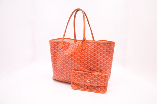 Goyard Saint Louis PM in Orange Goyardine Canvas