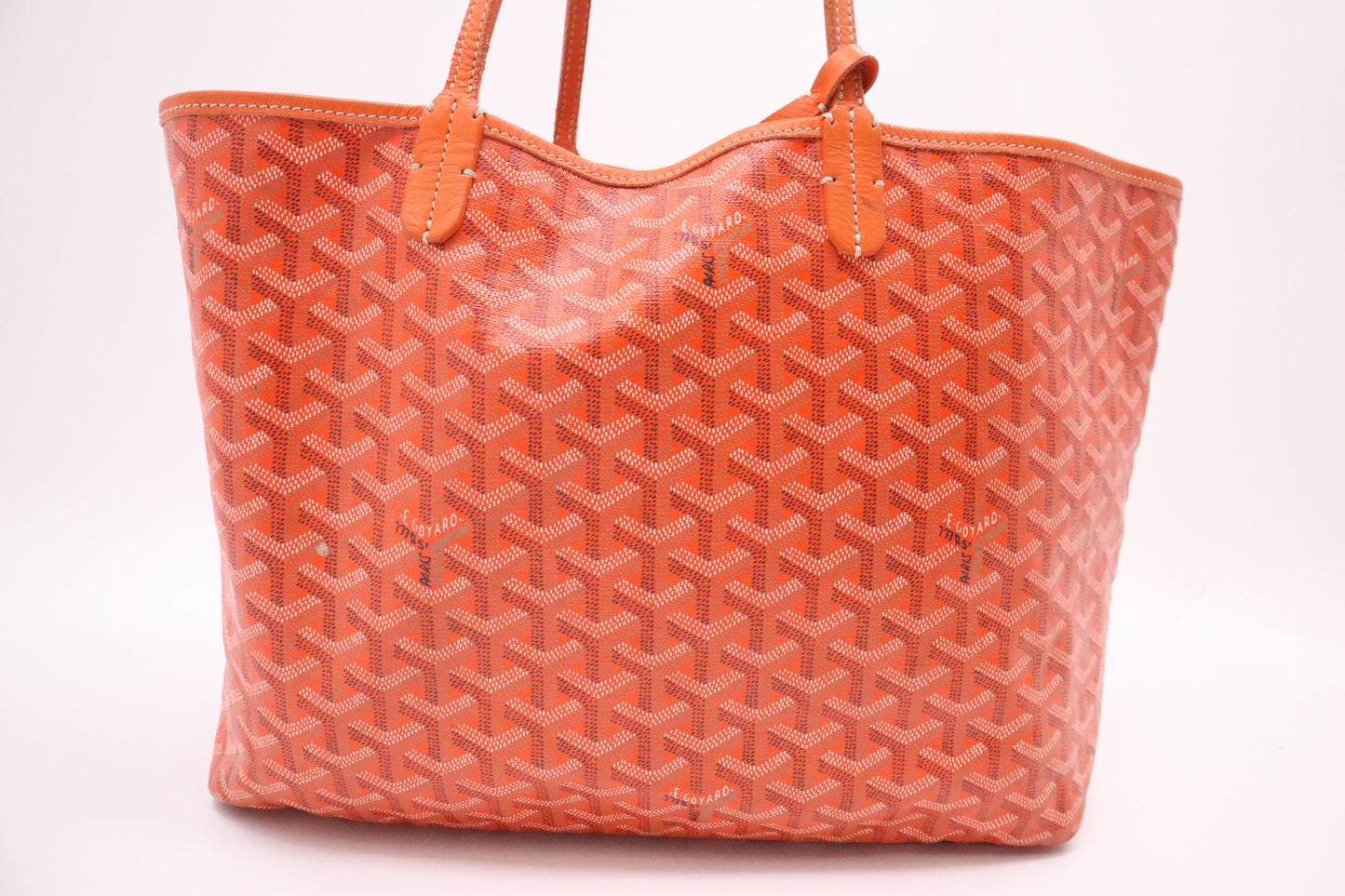 Goyard Saint Louis PM in Orange Goyardine Canvas