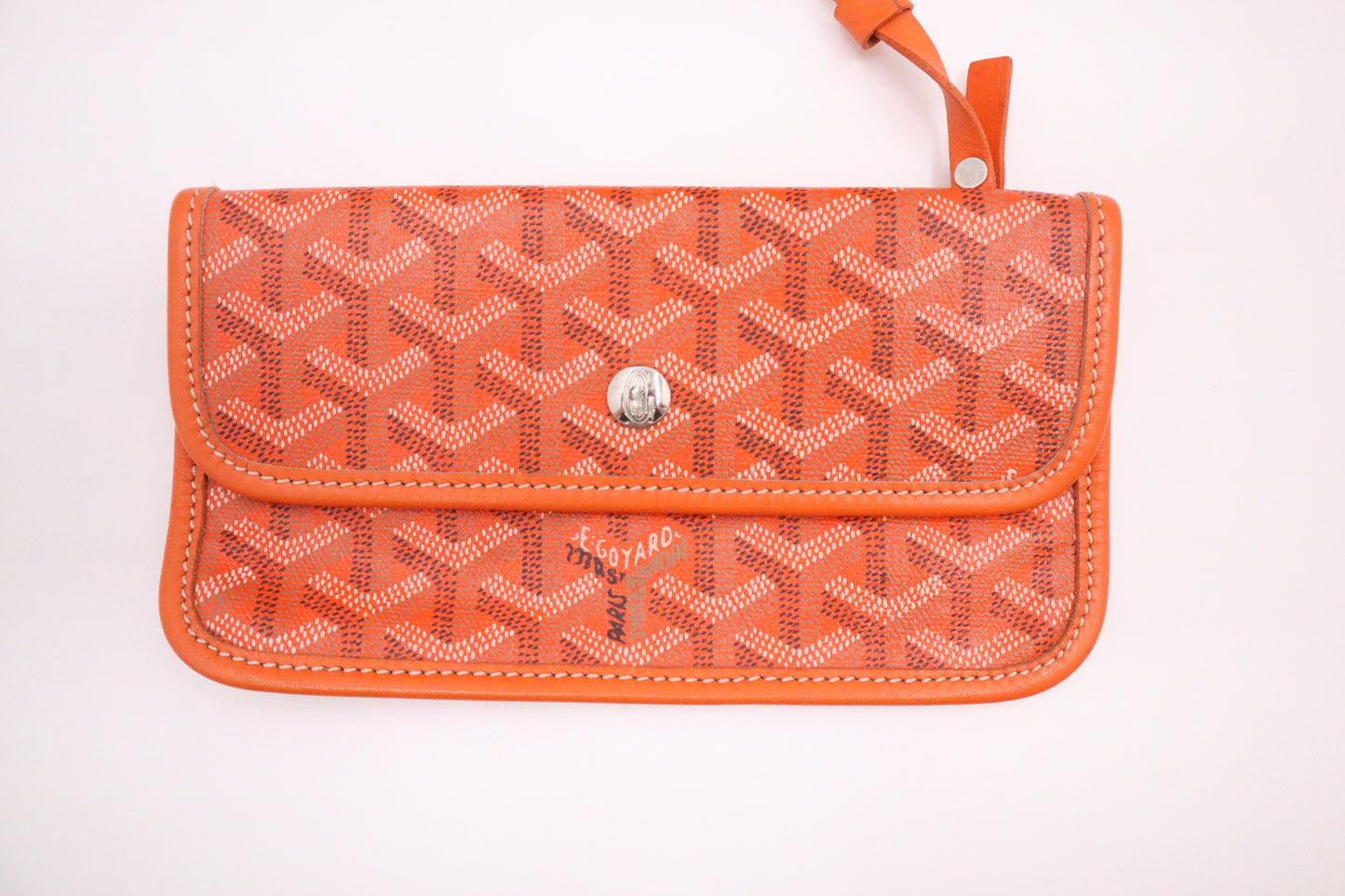 Goyard Saint Louis PM in Orange Goyardine Canvas