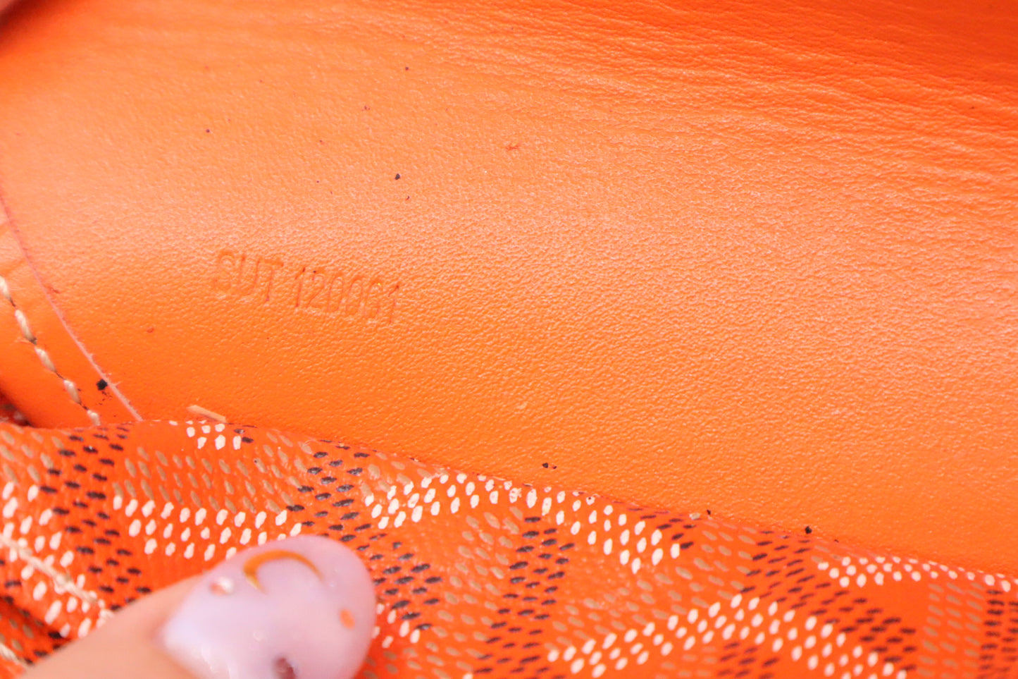 Goyard Saint Louis PM in Orange Goyardine Canvas