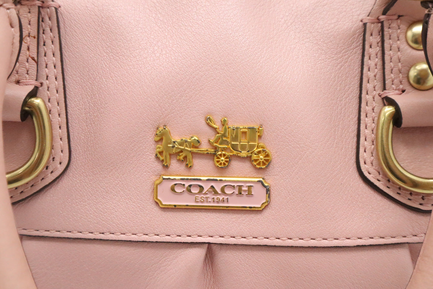 Coach Handbag in Pink Leather