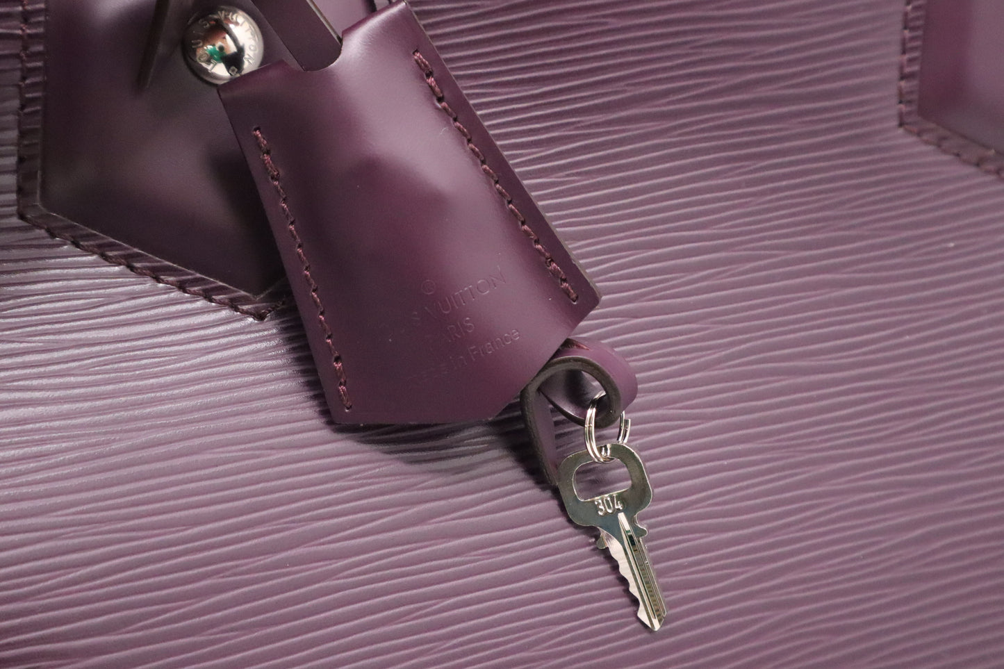 Louis Vuitton Bowling Montaigne PM in Purple Epi Leather
