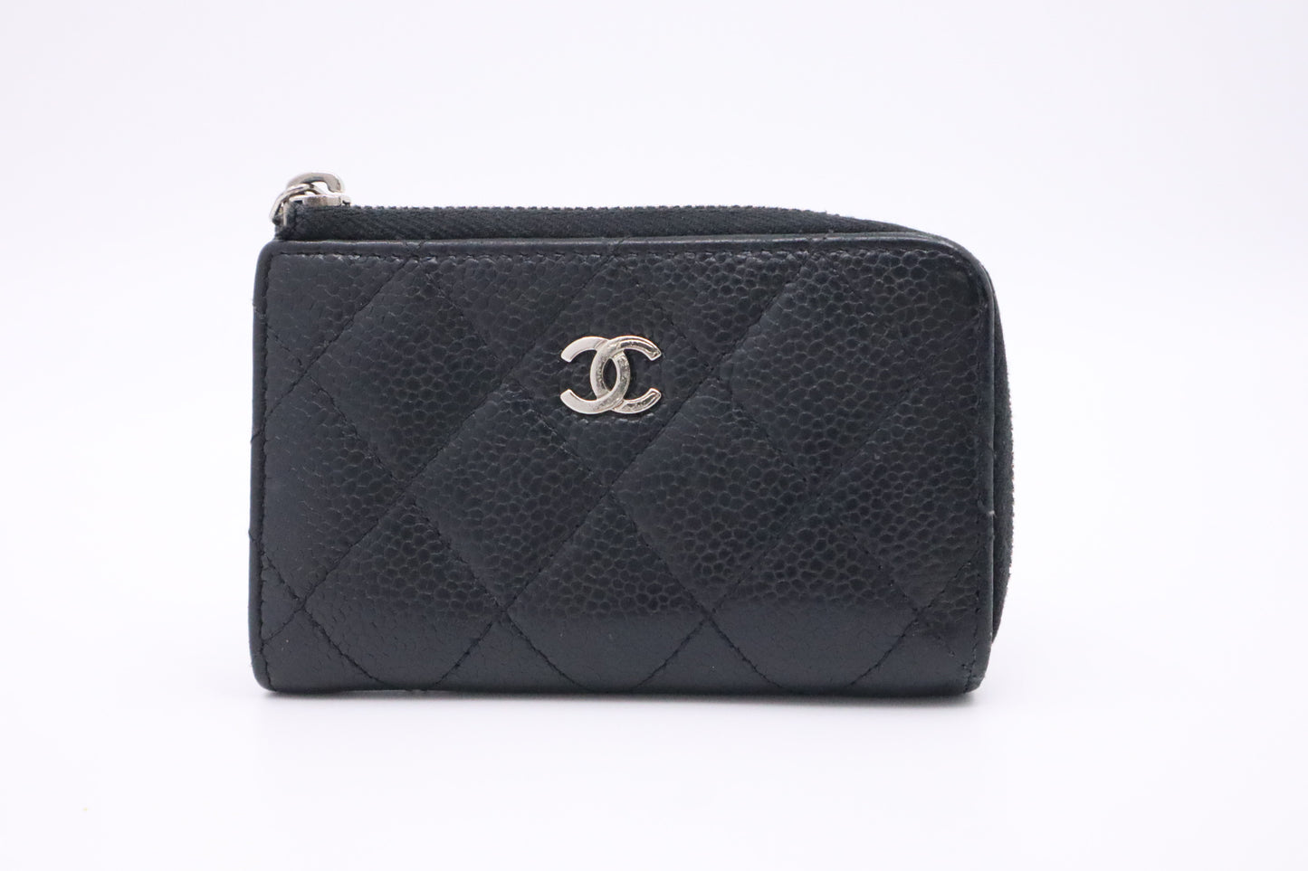 Chanel Card Case in Black Caviar Leather