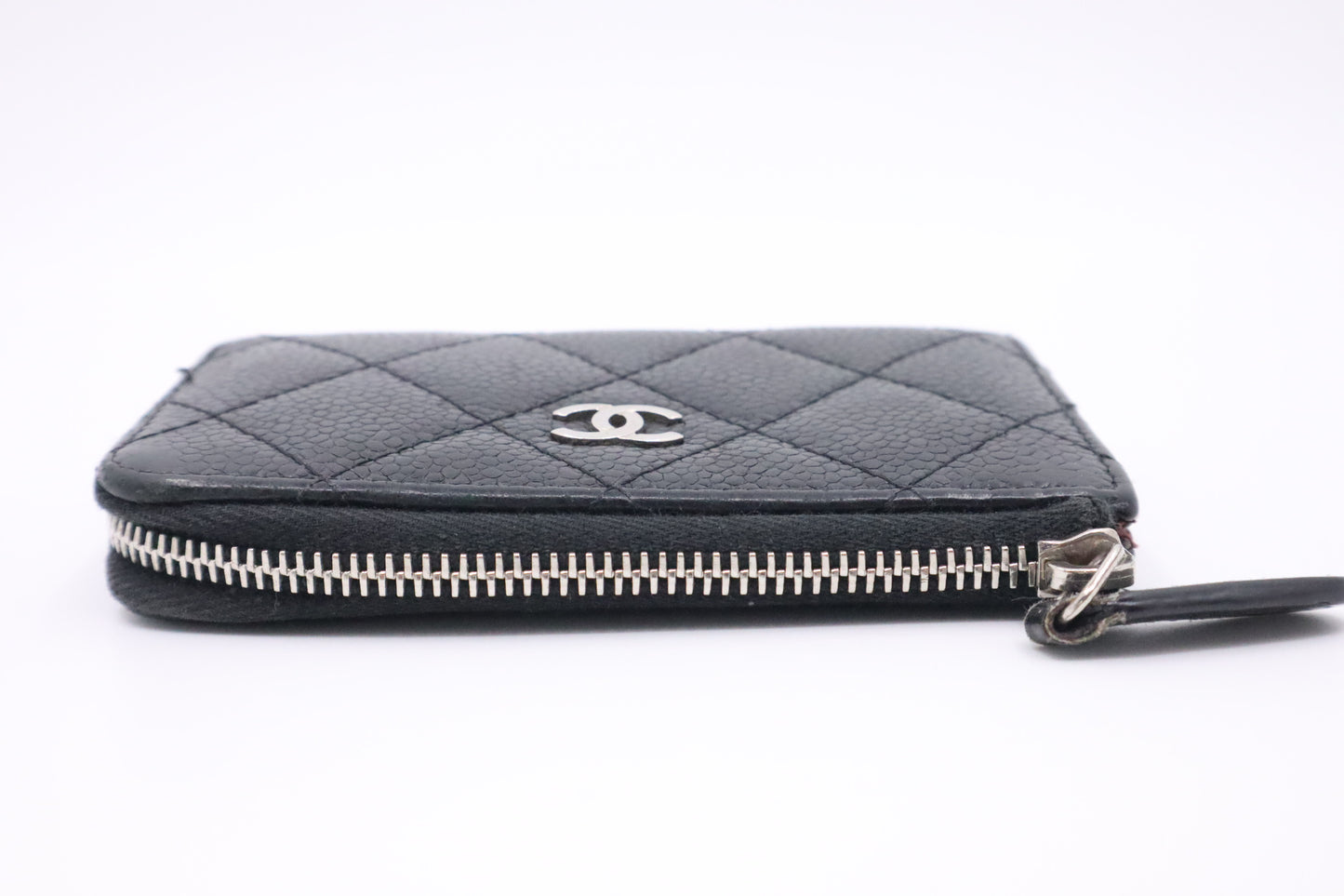 Chanel Card Case in Black Caviar Leather