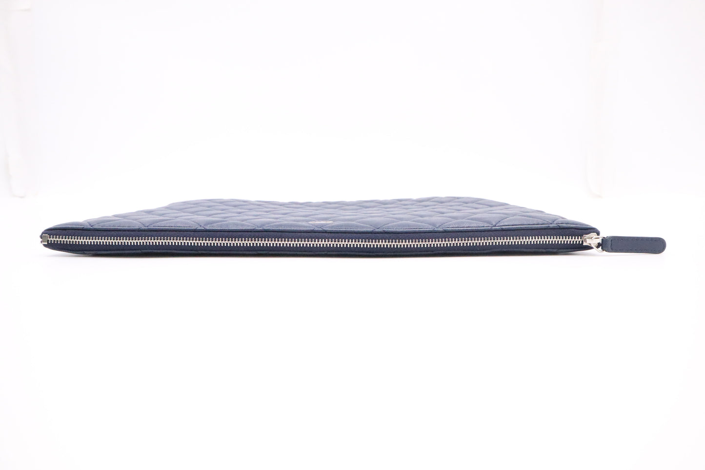 Chanel Clutch in Blue Matelassé Leather