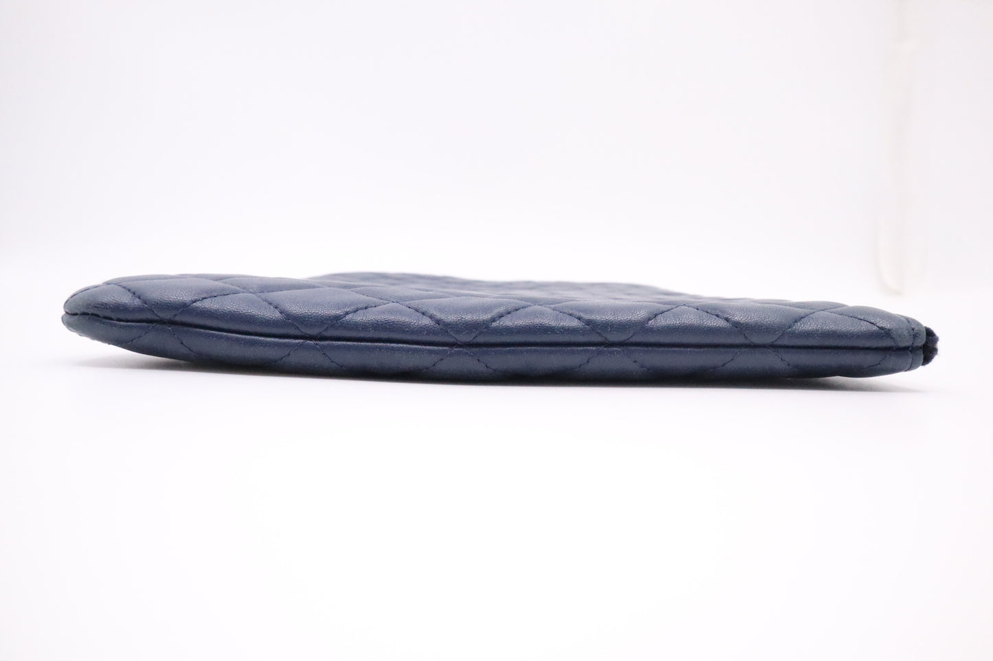 Chanel Clutch in Blue Matelassé Leather