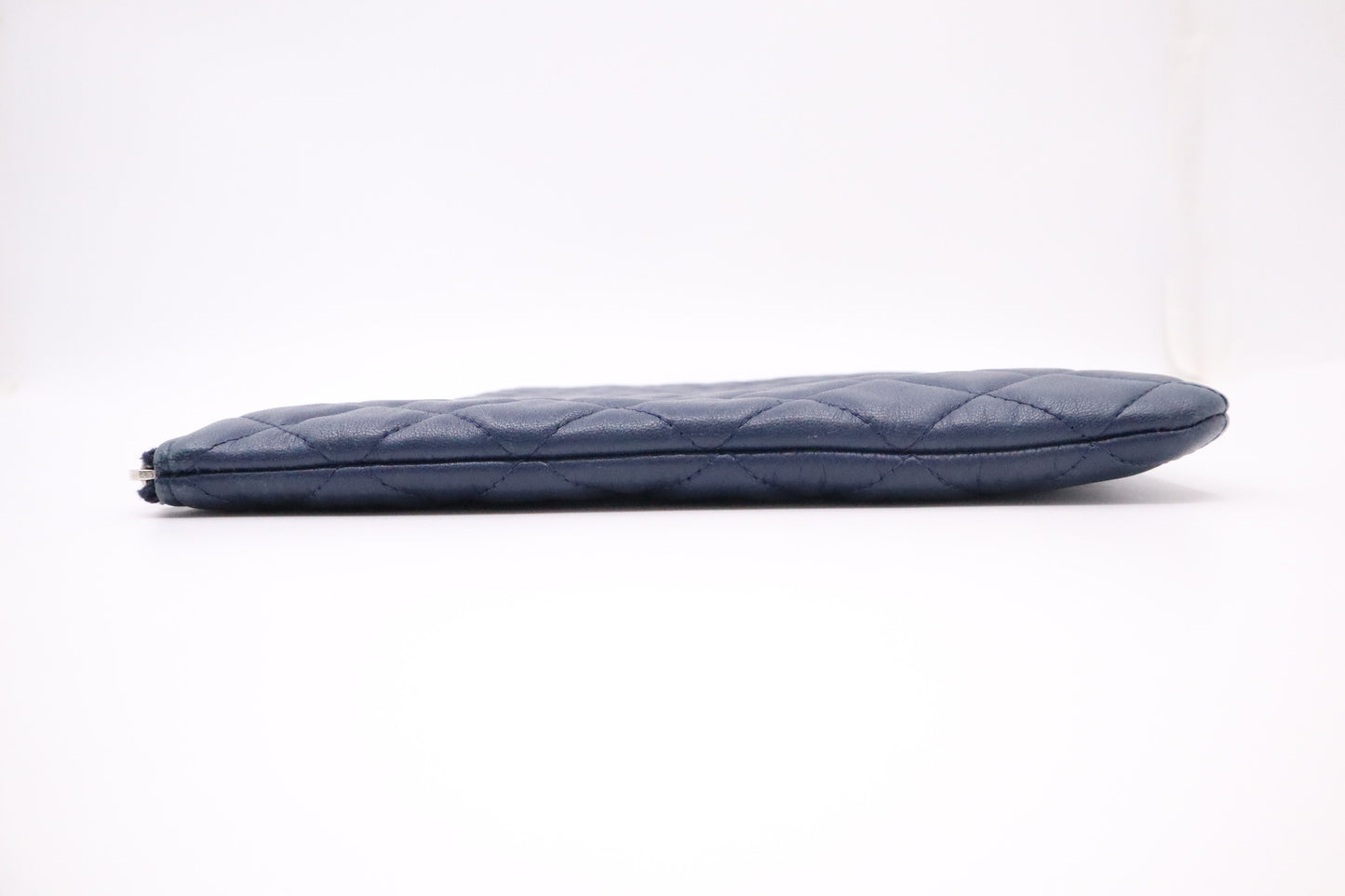 Chanel Clutch in Blue Matelassé Leather