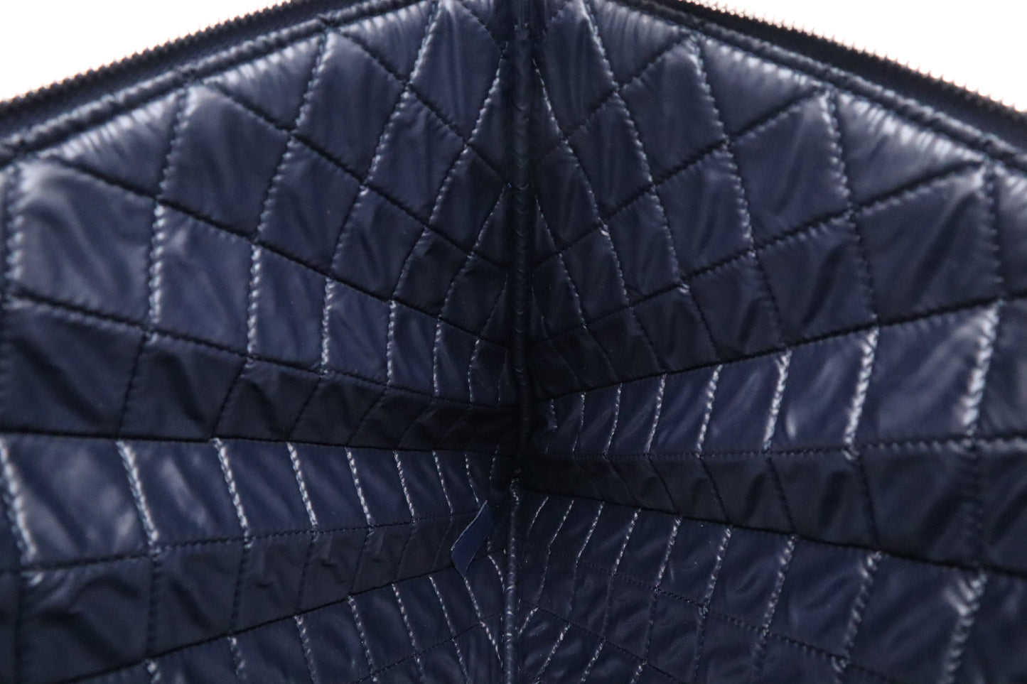 Chanel Clutch in Blue Matelassé Leather