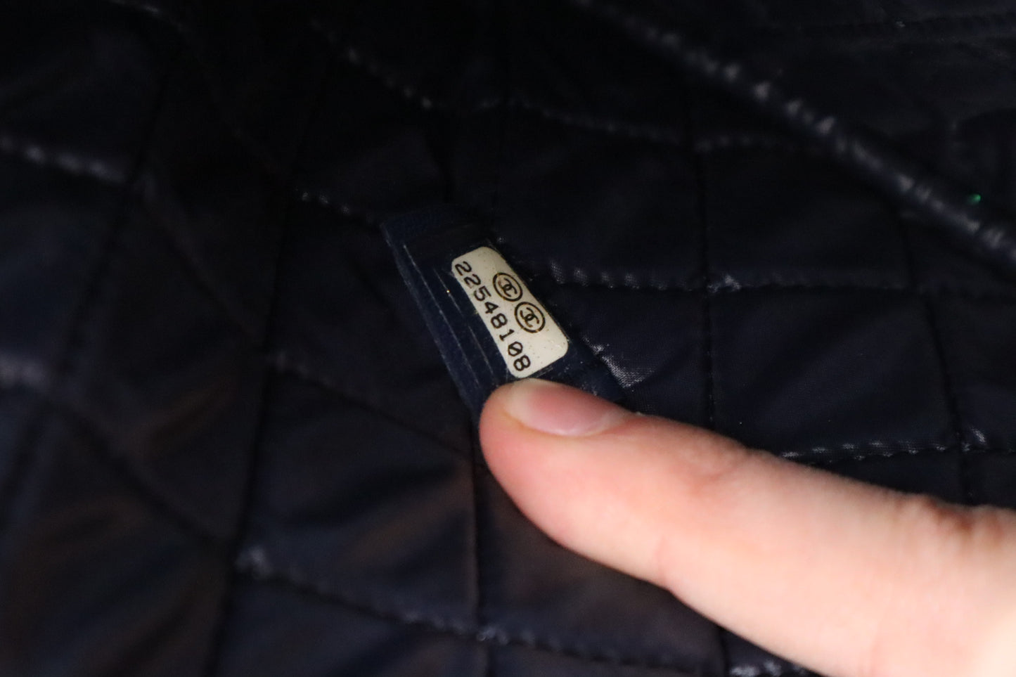 Chanel Clutch in Blue Matelassé Leather