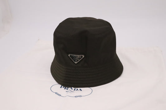 Prada Bucket Hat in Dark Green Nylon