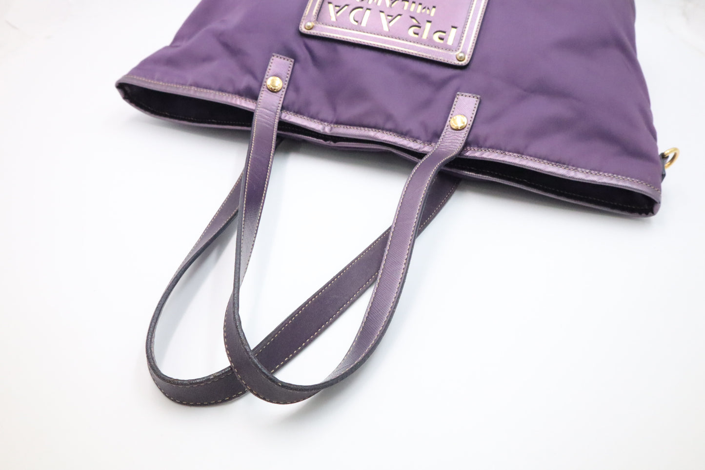 Prada Tote Bag in Purple Nylon