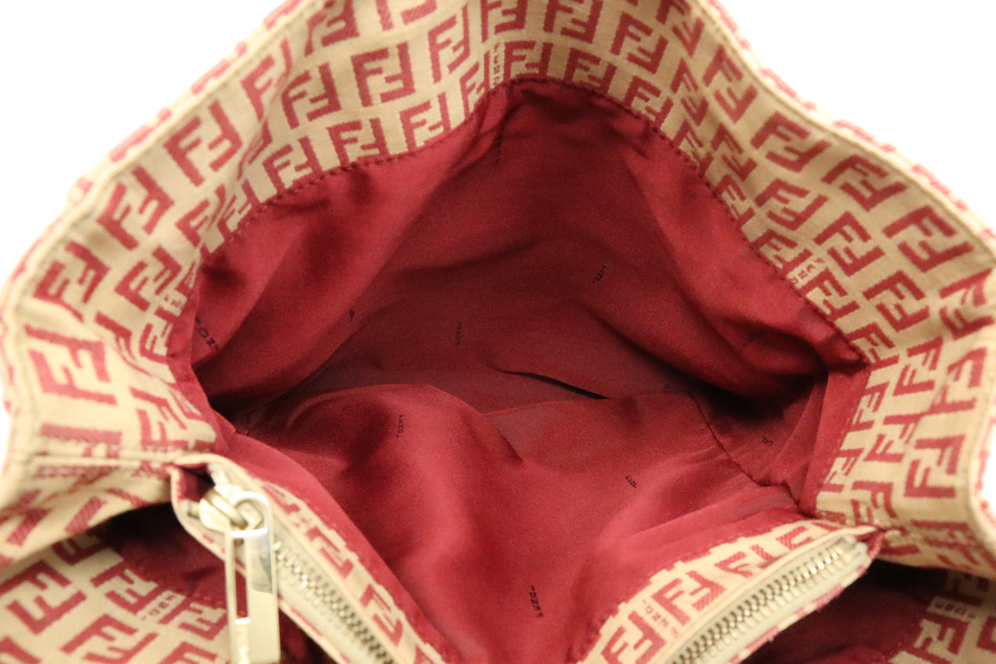 Fendi Handbag in Red Zucca Canvas