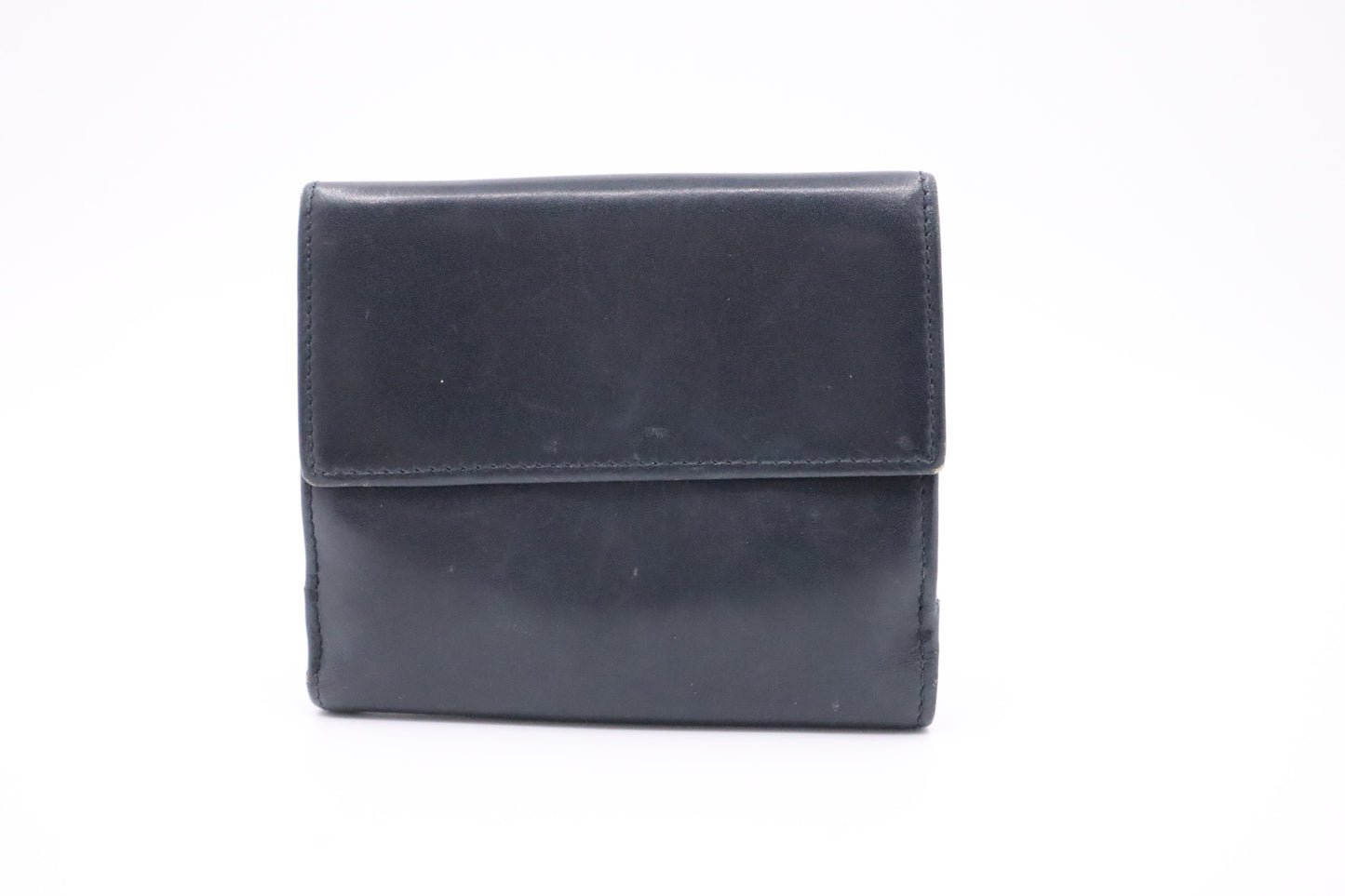 Gucci Compact Wallet in Dark Blue Leather