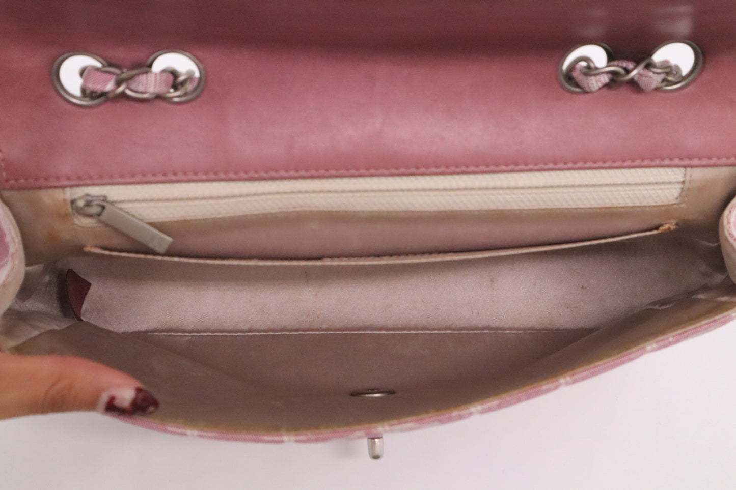 Chanel Medium Flap in Pink New Travel Line Canvas