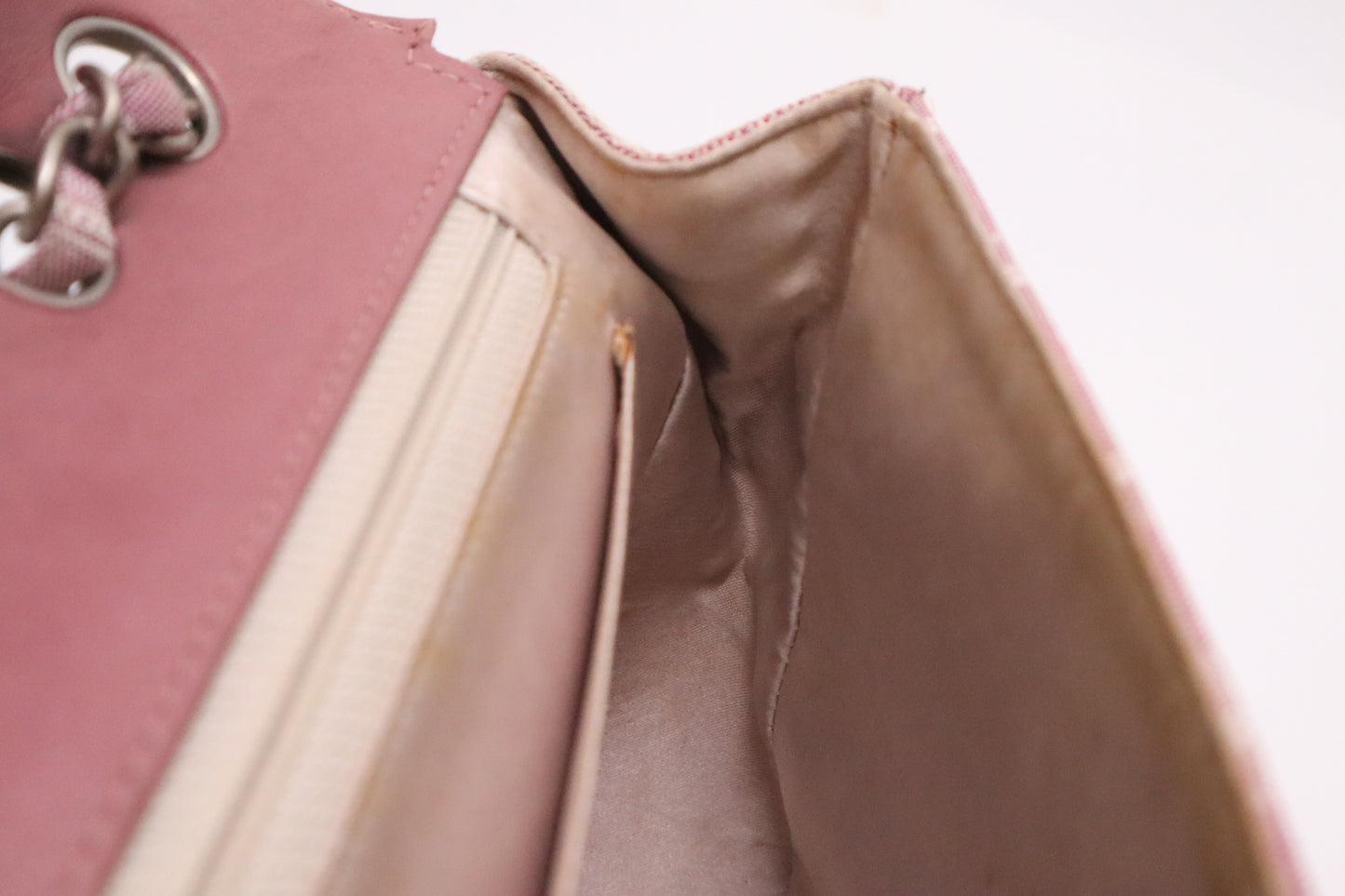 Chanel Medium Flap in Pink New Travel Line Canvas
