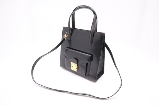 Fendi 2-Way Handbag in Black Leather