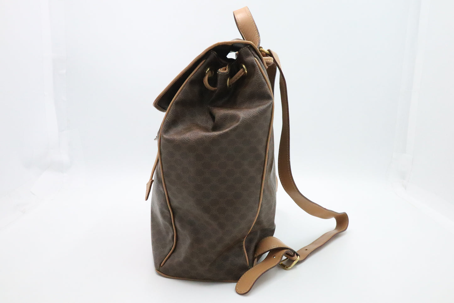 Celine Backpack in Brown Macadam Canvas