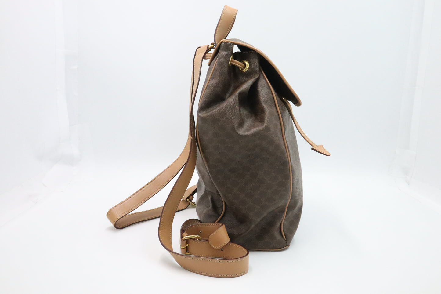 Celine Backpack in Brown Macadam Canvas