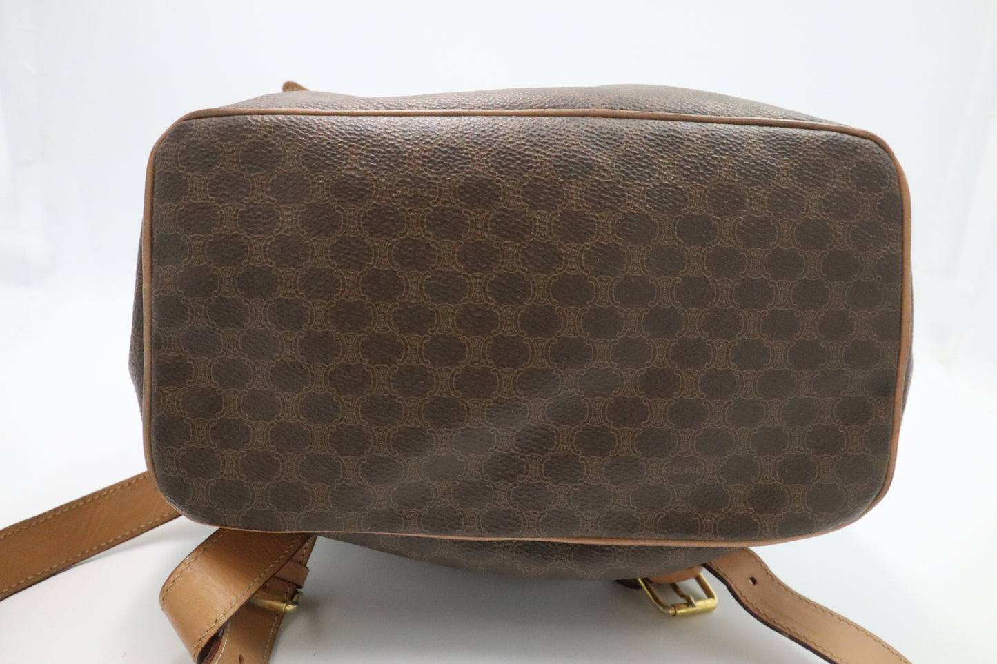 Celine Backpack in Brown Macadam Canvas