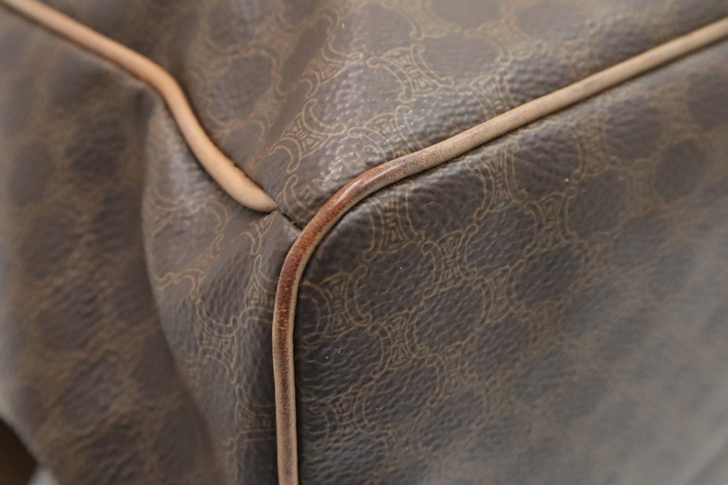 Celine Backpack in Brown Macadam Canvas