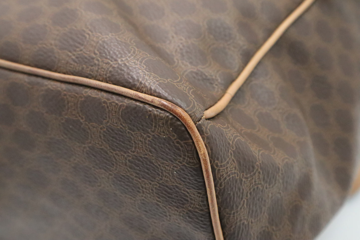Celine Backpack in Brown Macadam Canvas