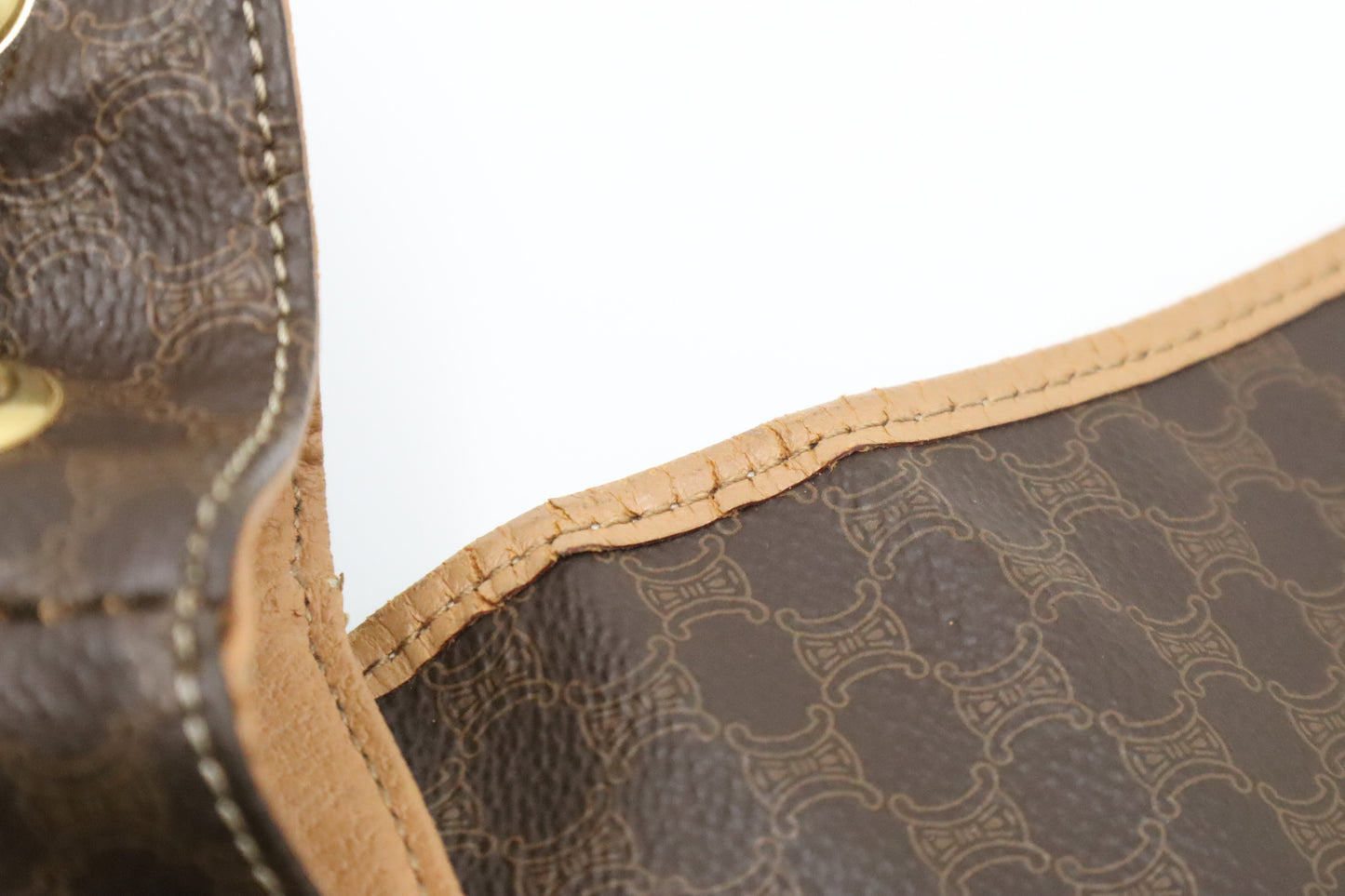 Celine Backpack in Brown Macadam Canvas