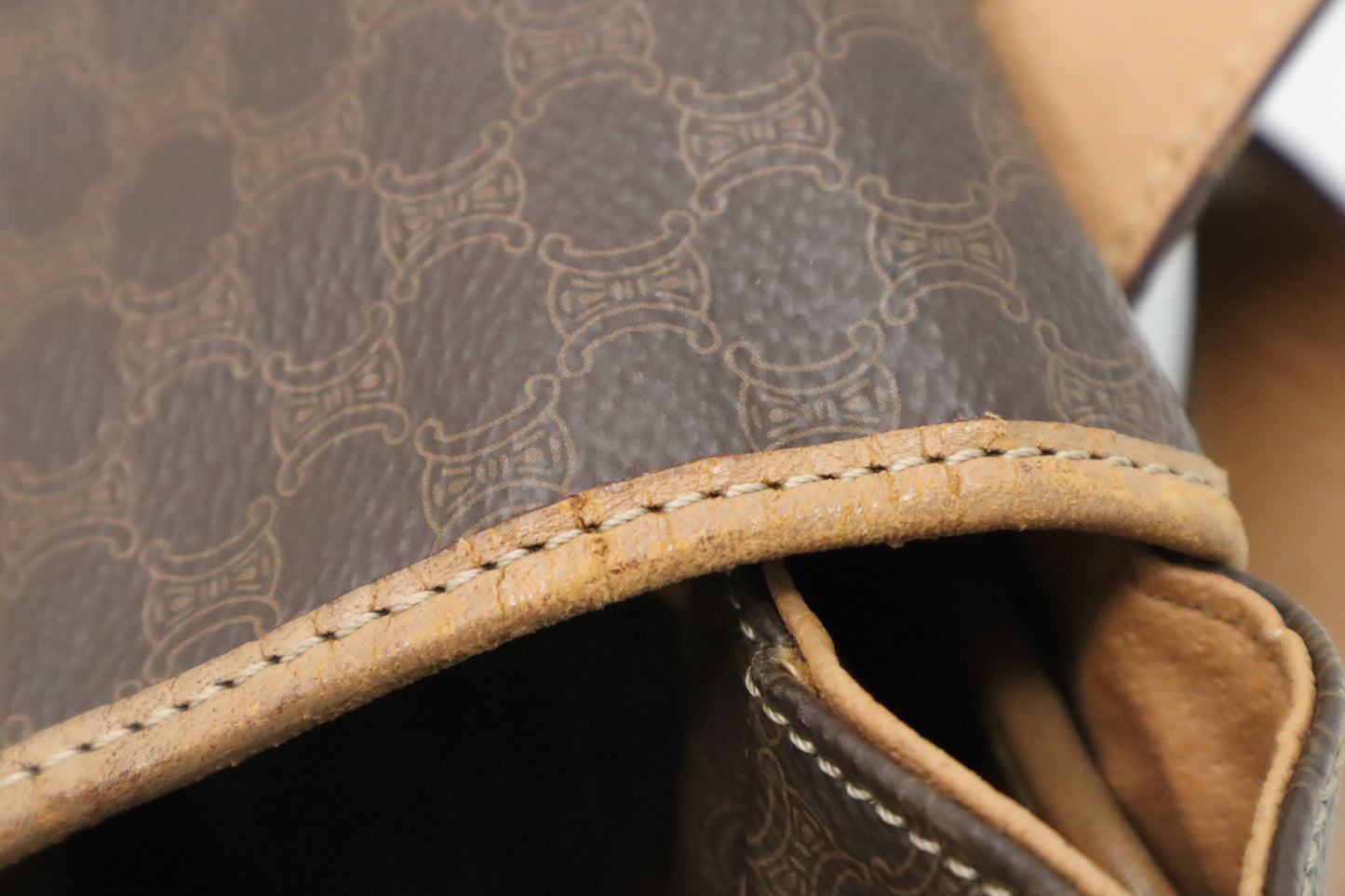 Celine Backpack in Brown Macadam Canvas