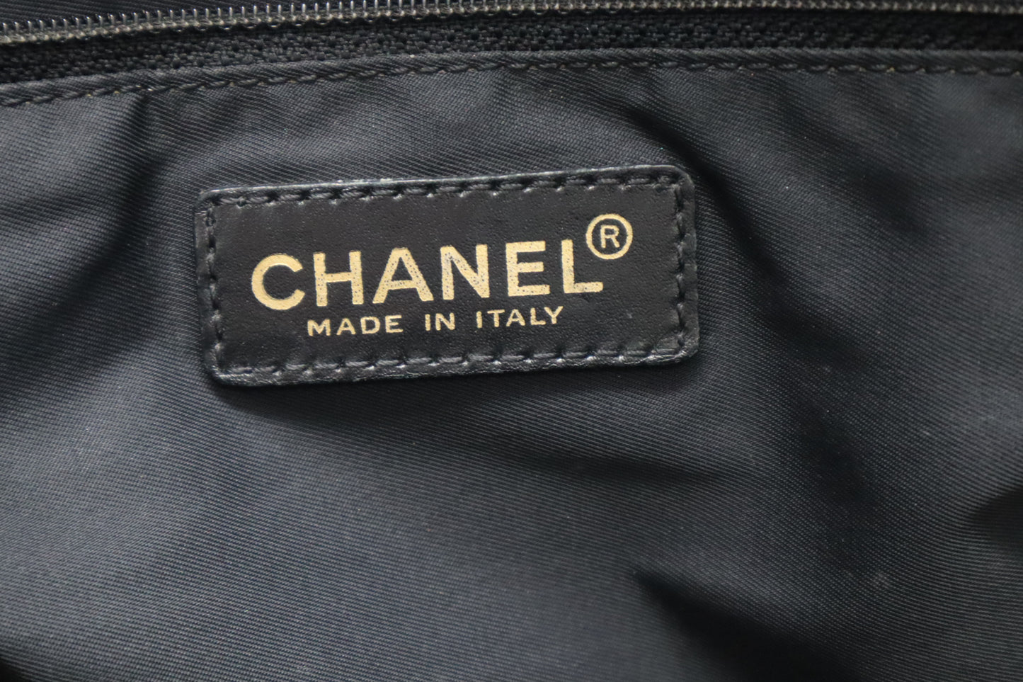 Chanel New Travel Line Tote in Black Canvas