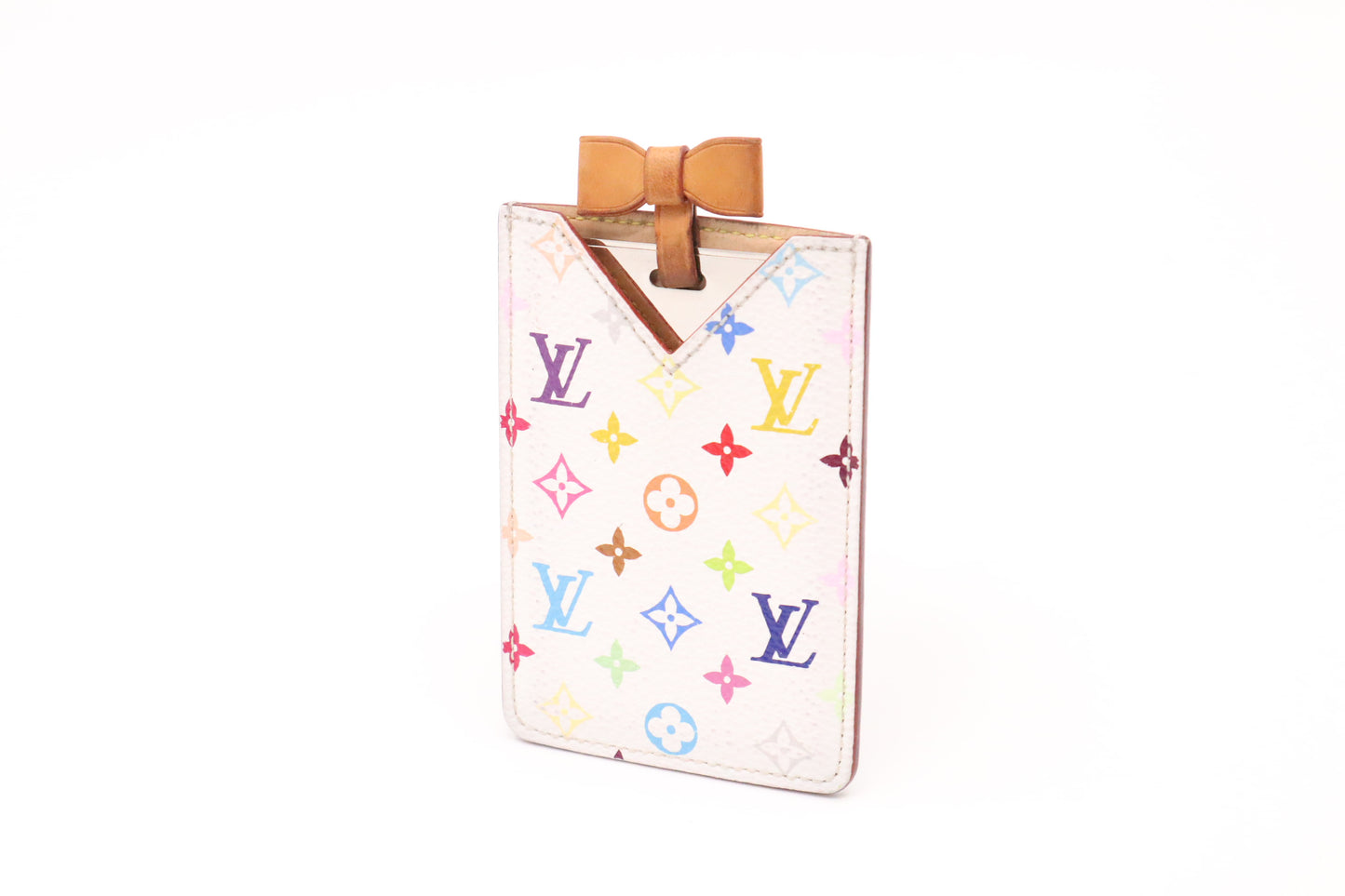 Louis Vuitton Compact Mirror in White Multicolour Monogram Canvas