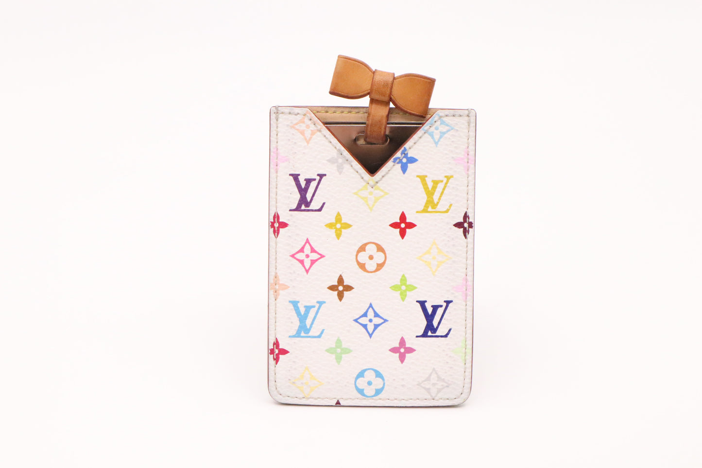 Louis Vuitton Compact Mirror in White Multicolour Monogram Canvas