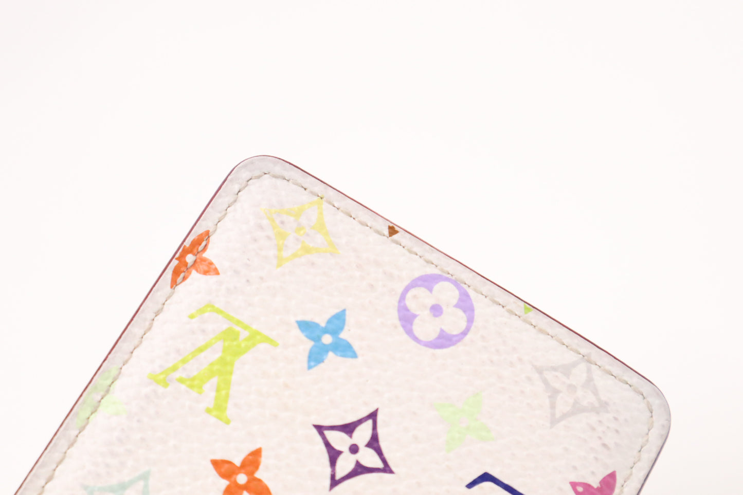 Louis Vuitton Compact Mirror in White Multicolour Monogram Canvas