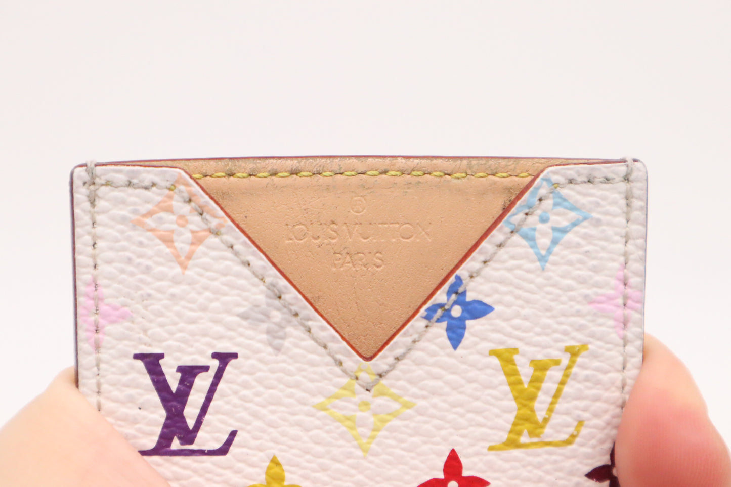 Louis Vuitton Compact Mirror in White Multicolour Monogram Canvas