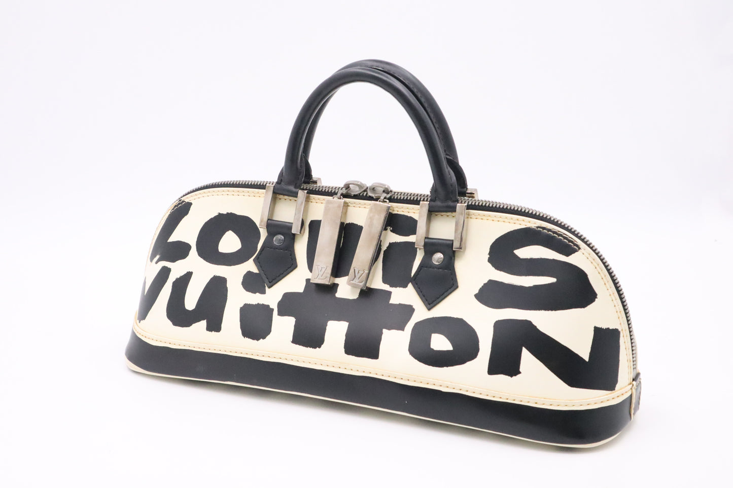 Louis Vuitton x Stephen Sprouse Alma Horizontal in Black & White Graffiti Leather